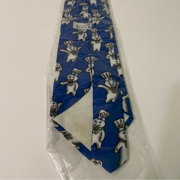 Pillsbury Doughboy Ralph Marlin Blue Classic Men Novelty Neck Tie - Picture 8 of 11
